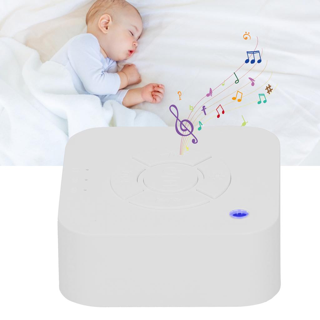 WhiteNoise Sleep Aid Machine Light Infant Breathing Therapy Device with 9 Kinds of Music