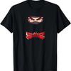 Ninja Halloween Ninja Eyes And Red Belt T-Shirt