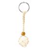 DIY Keychain Unfinished String Lanyard Keychain Crystal Stone Holder Cage Keyring Unique Jewelry Making Craft