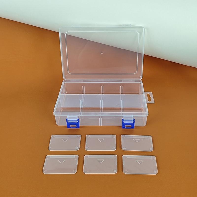 Convenient 8 Unit Organizer Box Makeup Storage Container Upgrades for Effortless Sorting Of Makeup Stationery And Tool
