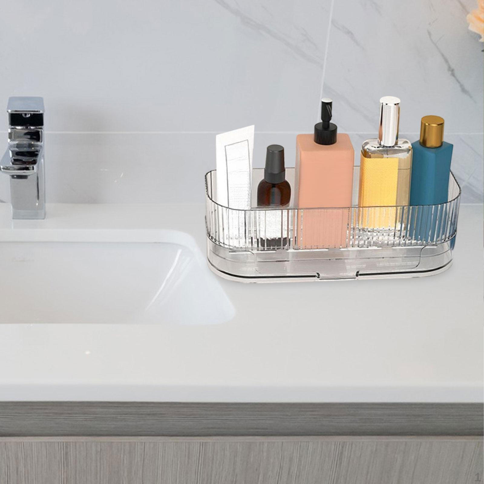 

Органайзер для кухонной раковины с поддоном для стекания, предметы первой необходимости для хранения, съемный, декор для ванной комнаты и дома, прочный