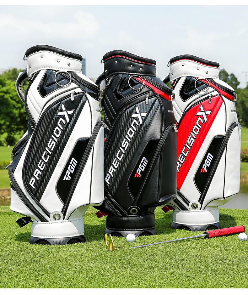 PGM Men's Waterproof PU Golf Bag, Large Capacity Club Bag