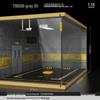 1/18 Wooden Parking Garage Model with Lighting and Dustproof Ornaments