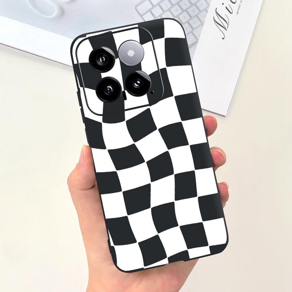

For Xiaomi 14 Case Mi 14 5G Mi14 2024 Cute Love-heart Candy Color Soft Silicon Protective Cover Phone Cases Xiaomi 14 флуоресцентный желтый