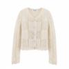2025 Summer Women's European & American Fashion Jacquard Mesh Knit Cardigan