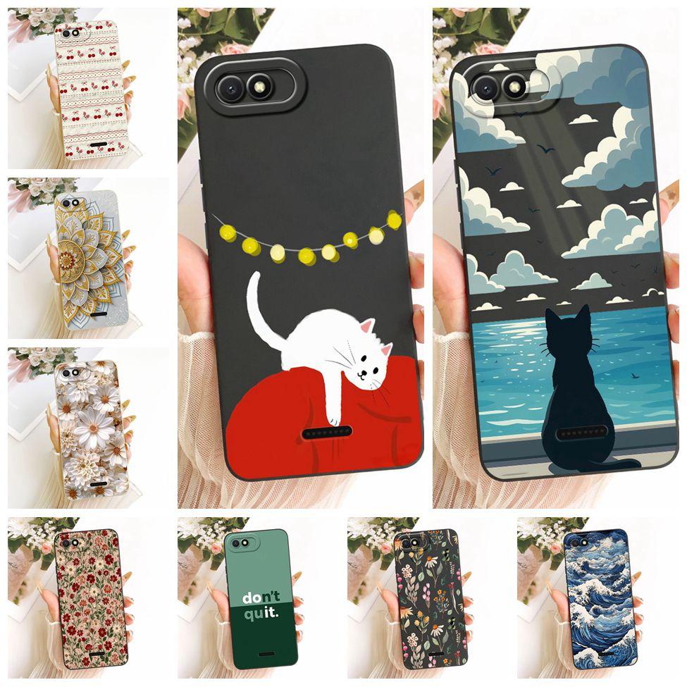 Casing For Redmi 6A Cover Fashion Cartoon Cute Funny Painted Silicone Phone Case M1804C3CG M1804C3CH M1804C3CI