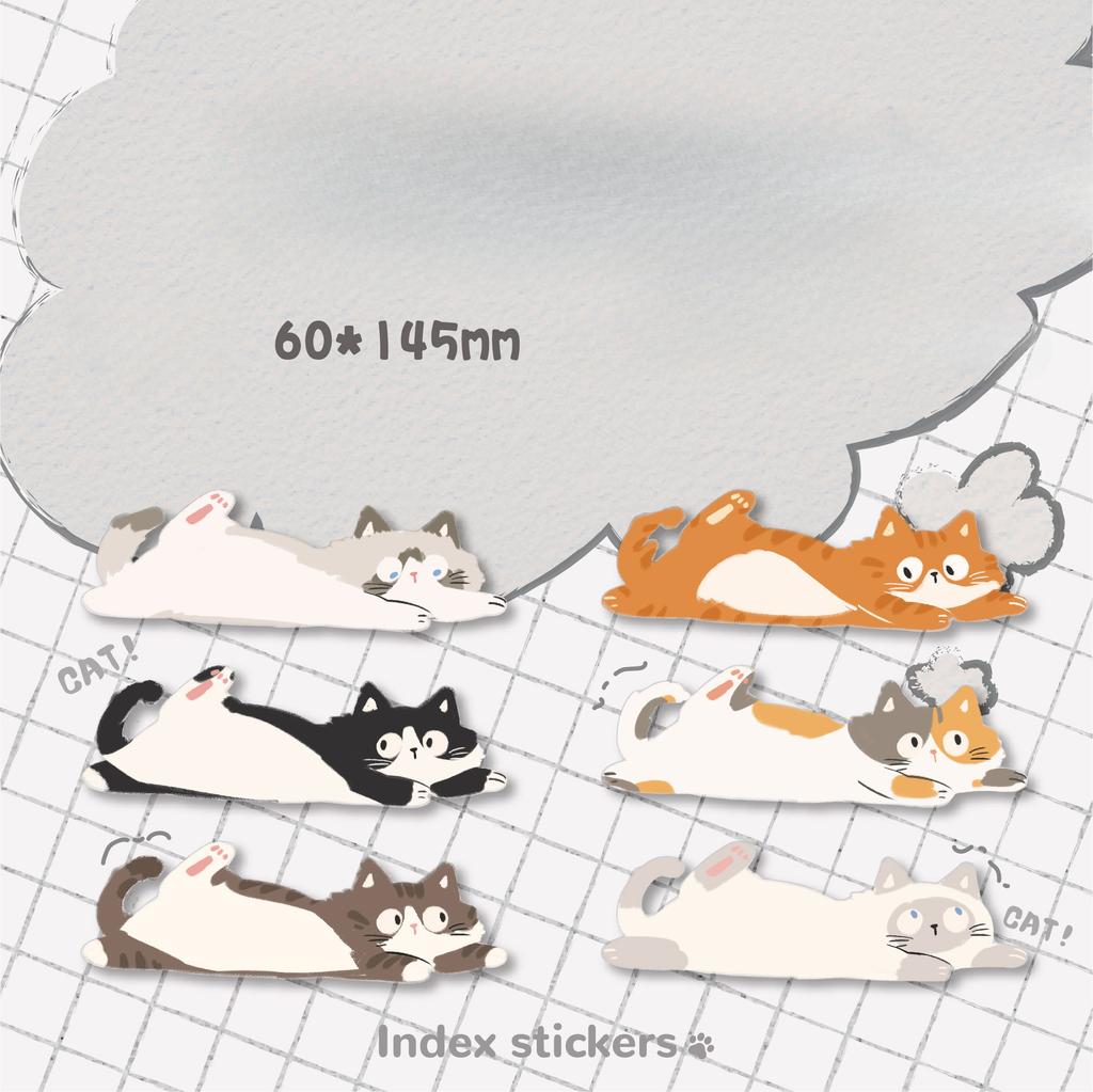 180Pcs/set Sweet Cartoon Sticky Note for Student Kawaii Kitten Scrapbooking Memo Pad Cute Student Index Label Sticky Note