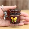 Genuine Leather Bag Charms Coin Bucket Bag Pendant