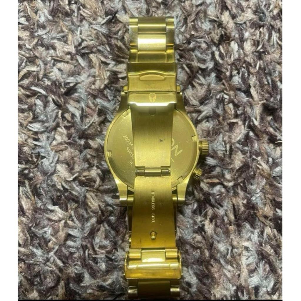Used nixon minimize 42-20 Nixon 9k gold NIXON watch CHRONO Nixon chronograph