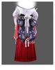 Anime Honkai: Star Rail Baiheng Cosplay Costume Full Set, Red White Traditional Style Dress with Long White Ponytail Wig Halloween Outfit for Women