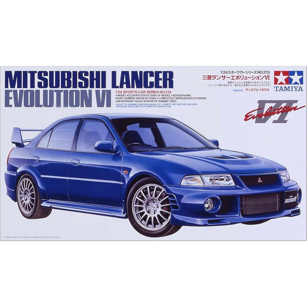TAMIYA 1/24 SPORTS CAR SERIES No.213 MITSUBISHI LANCER EVOLUTION VI PLASTIC MODEL 24213