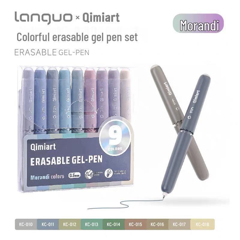 

Blue Fruit 45-Color Erasable Neutral Pen Set: 9 High-Appearance Colors, Thermal Sensitive, Easy-Erase Journal and Marker Pens. 0.5mm