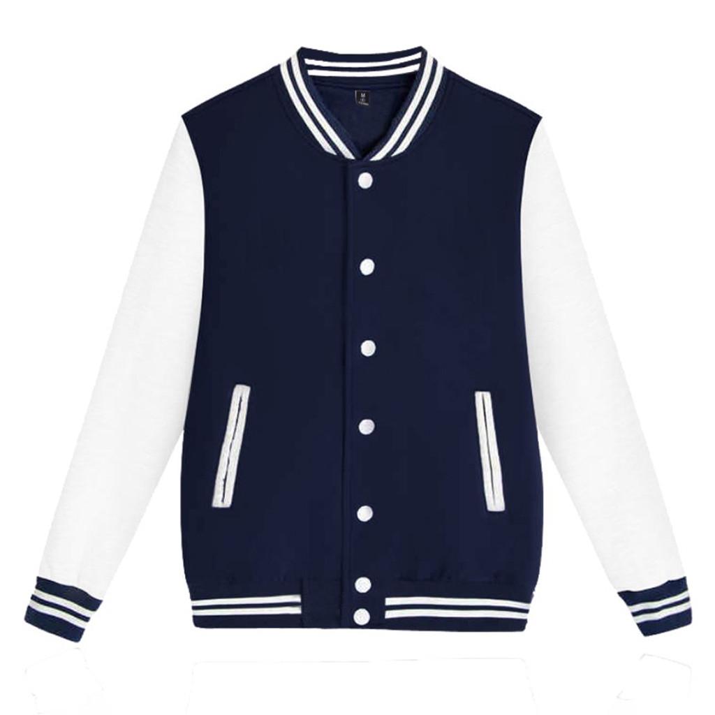 Fashion Men's  New Fashion Solid Color Casual Stand Collar Sweater Jacket