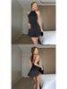 European & American Style Polka Dot Sleeveless Bodycon Dress