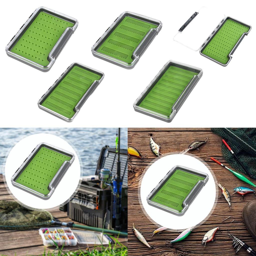Fly Box Tackle Case Easy Grip Jig Boxes Freshwater Saltwater Portable Equipment Storage Container Fly Fishing Lures Box