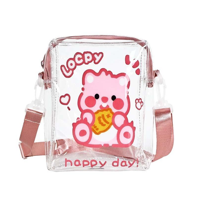 Loopy Cute Mini Transparent Pvc Phone Bag Small Crossbody Purse For Daily Use