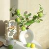 Artificial Lemons Branches 9 Head Faux Lemon Fruits with Stem Realistic Lifelike Fake Greenery Tree Branch with Flowers Leaves