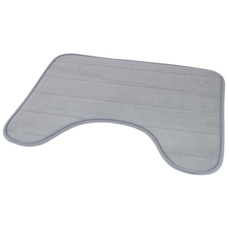 Bathroom Rug with a Cutout for the Toilet for the Bathroom Anti-Slip Mat