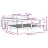 VidaXL Cadre de lit avec tête de lit 180x200 cm bois de pin massif, lit, mobilier de chambre à coucher, lit en bois, lit 3306625