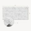 Self-Adhesive Vinyl Tiles with Print for Living Room Marble Imitation Pattern 10X40X20 Cm