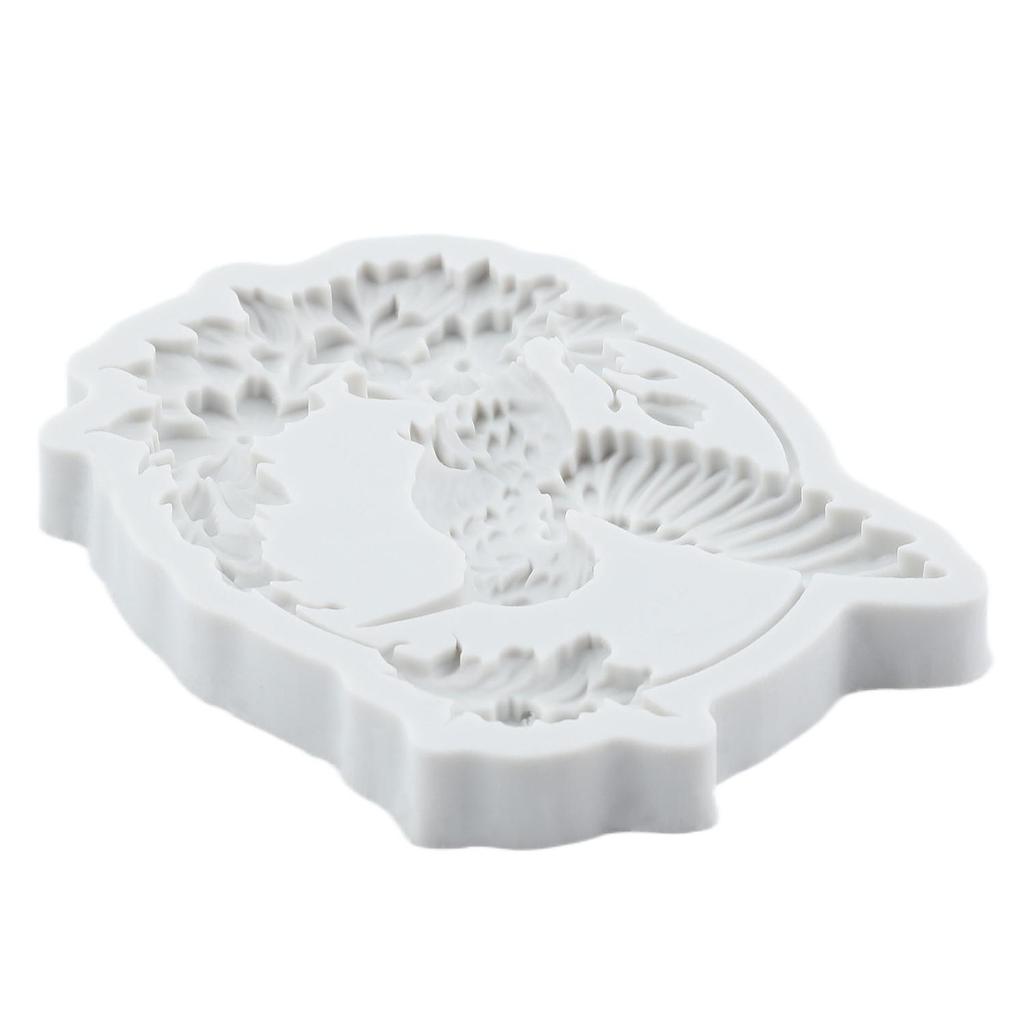 Hummingbird Silicone Mold Wreath Fondant Molds Cake Decorating Tools Cupcake Topper Candy Sugar Craft Gum Paste Polymer Clay