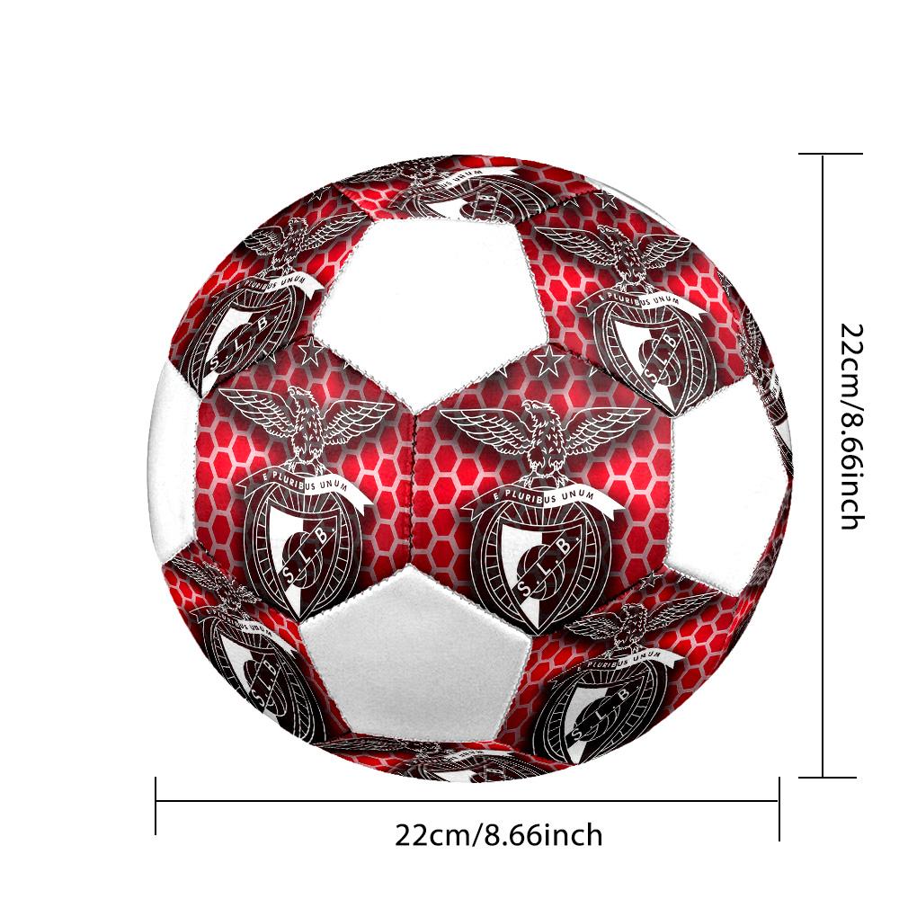 1 Stück SL Benfica Logo Größe 5 Fußball PragHallenfußball Bunt Alle Altersgruppen Maschinengenäht PVC Wettkampfbereit Langlebig Hoher Rückprall