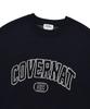 COVERNAT Lambswool Arch Logo Crewneck Knit Navy
