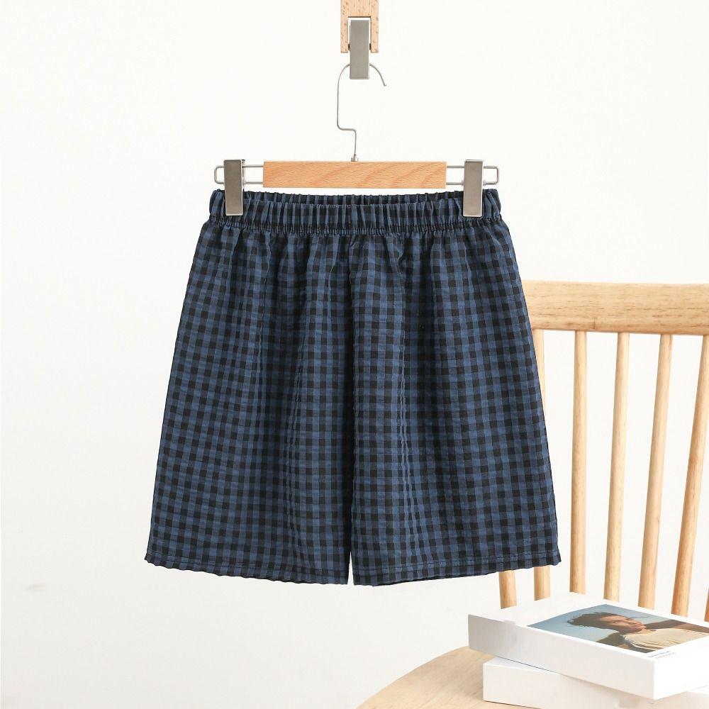 Trousers Stripe Grid Pants Candy Color Loose-fit Plaid Sleepwear Lattice Pajams Pants  Students