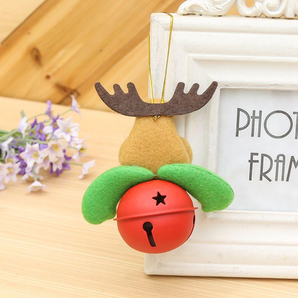 Kid Gift with Plush Doll Hanging Pendants Christmas Bells Xmas Tree Decor Christmas Ornaments
