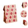 10 Pieces Christmas Gift Bag Food Packing Bags Sweets Pastry for Birthday Party Decor