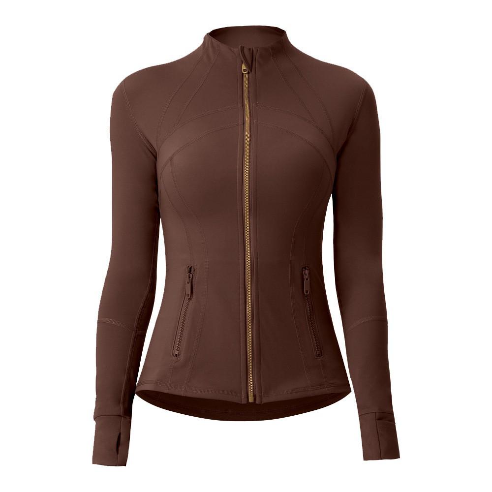 Women's Slim-Fit Double-Sided Brushed Yoga Jacket