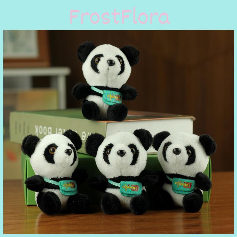 Cute Realistic Panda Plush Toy Backpack Adorable Panda Accessory Bear Keychain Kids Gift Large Panda Stuffed Animal