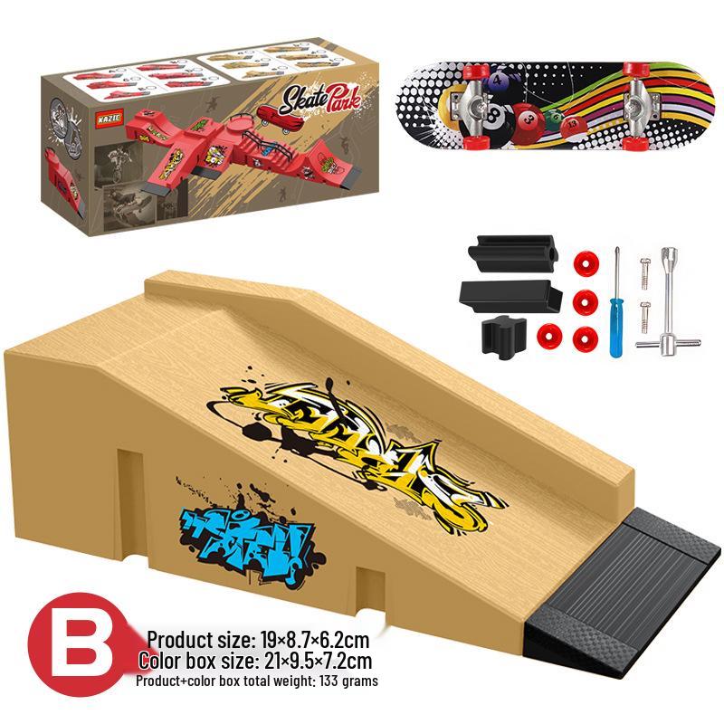 Fingertip Fingerboard Skatepark Set: Creative Scene Props for Kids