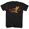Bruce Lee Flying Oval Black Icon Shirt