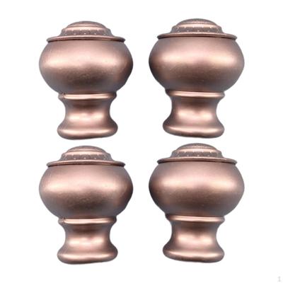 4 Pack Curtain Rod End Replacement Wear-Resistant Window Decoration for Indoor Use