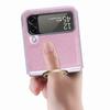 Custodia alla Moda Sottile e Opaca per Samsung Galaxy Z Flip4 Flip 4 5g Flip3 Flip 3 Copertura con Anello da Dito per Custodie Samsung Flip4