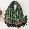 Herbst Neue Mode Böhmisch Süß Floral Quaste Viskose Schal Tuch Dame Hohe Qualität Wickel Pashmina Stola Bufandas Muslimischer Hijab