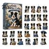 Animal Theme Party Favors Christmas Cat Dog Advent Calendar, 24Pcs Acrylic 2D Ornament Set Tree Ornaments with Cute Kitten/Dog/Lion Designs,
