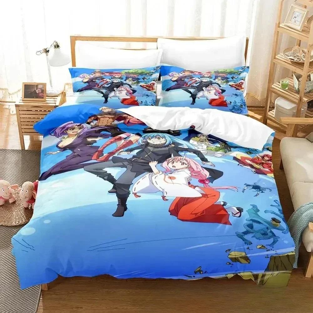 That Time I Got Reincarnated As a Slime Bedding Set Single Twin Full Queen King Size Bed Set Adult Kids 3D Print Anime Cartoon