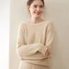 Women's Cashmere Raglan Sleeve Sweater - Round Neck, Autumn/Winter Fashion