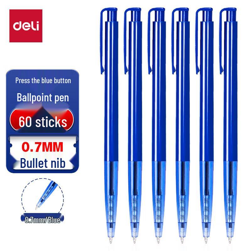 Deli 6506 0.7mm Click Ballpoint Pen