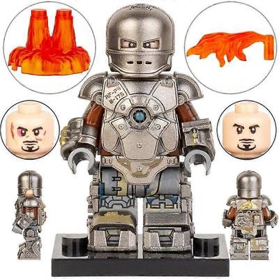 Iron Man MK1 lidské stavební kostky hračky minifigurky Bloková panenka