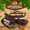 Camping Travel Tableware Cutlery Storage Case Chopstick Spoon Fork Holder Travel Carrying Makeup Bag Pouch