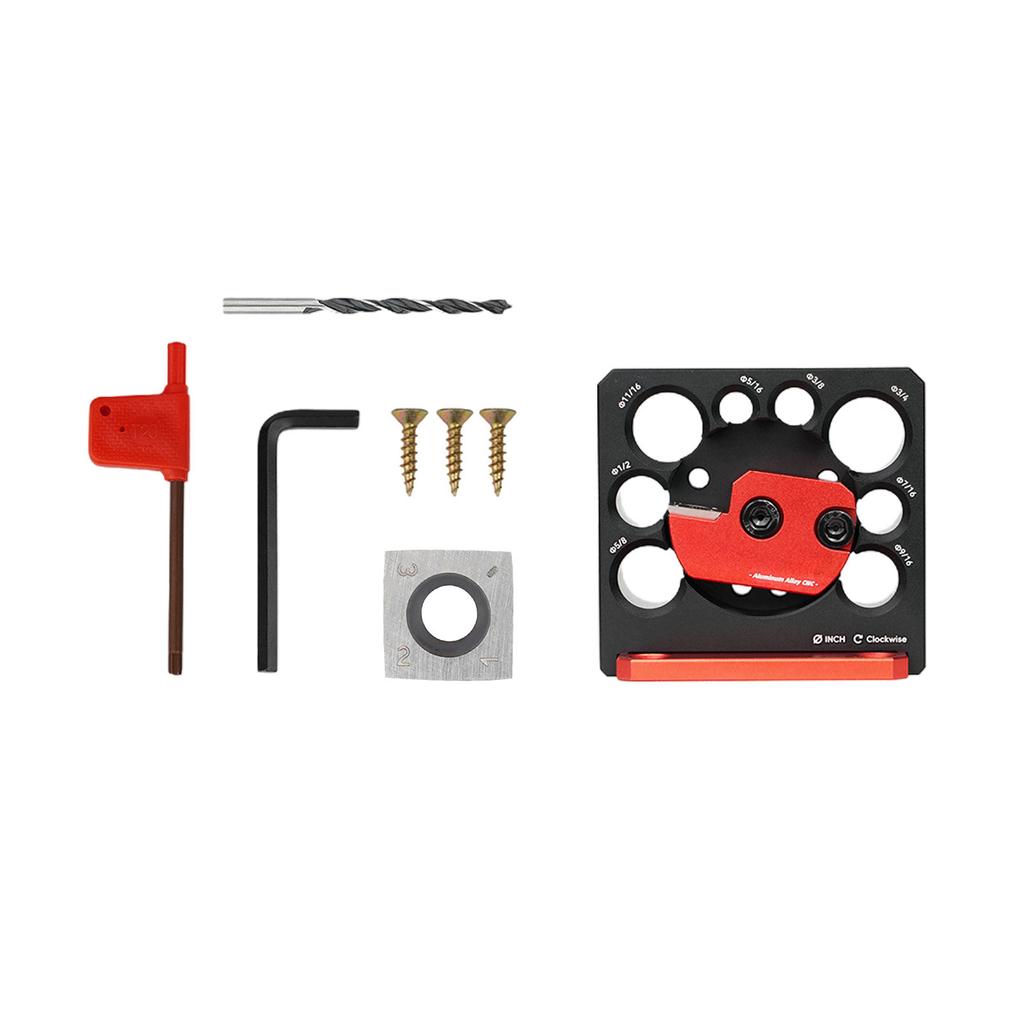 Adjustable Dowel Maker Metric 8mm-20mm with Carbides lade Electric Drill Milling Dowel Round Rod Auxiliary Tool