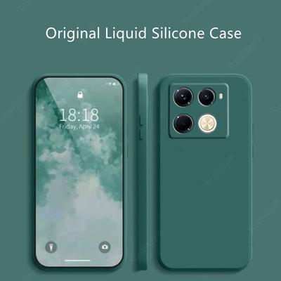 Für infinix Hinweis 40 Pro Fall infinix Hinweis 40 Pro + Abdeckung Funda Coque Original Flüssigkeit Silikon Weiche TPU Stoßstange infinix Hinweis 40 Pro