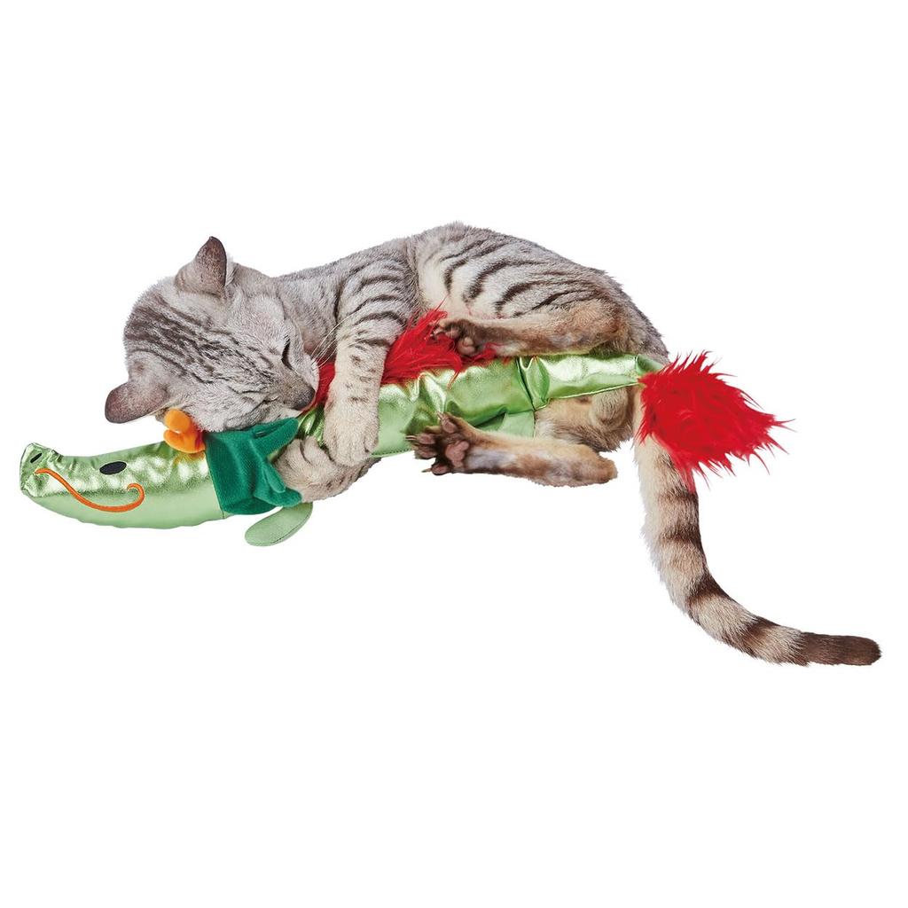 Petio Cat Toy, Happy Kicking Plush Dragon