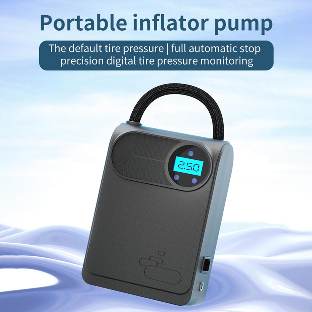 Pompe à air pour pneu filaire portable arrêt automatique outil de gonflage automobile pompe à air intelligente pour pneus de voiture pour motos vélos vélo