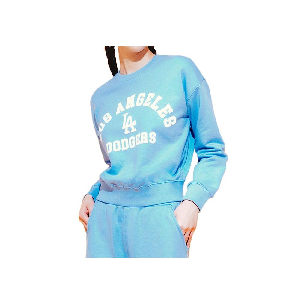 New MLB Los Angeles Dodgers Sweatshirt Women's Cream Blue 3FMTV0231-07BLL
