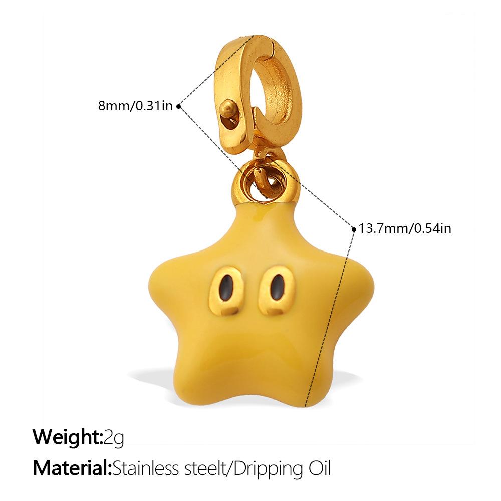 Fashion summer seaside wind DIY castle mushroom multi-element bikini buckle pendant cute enamel accessories