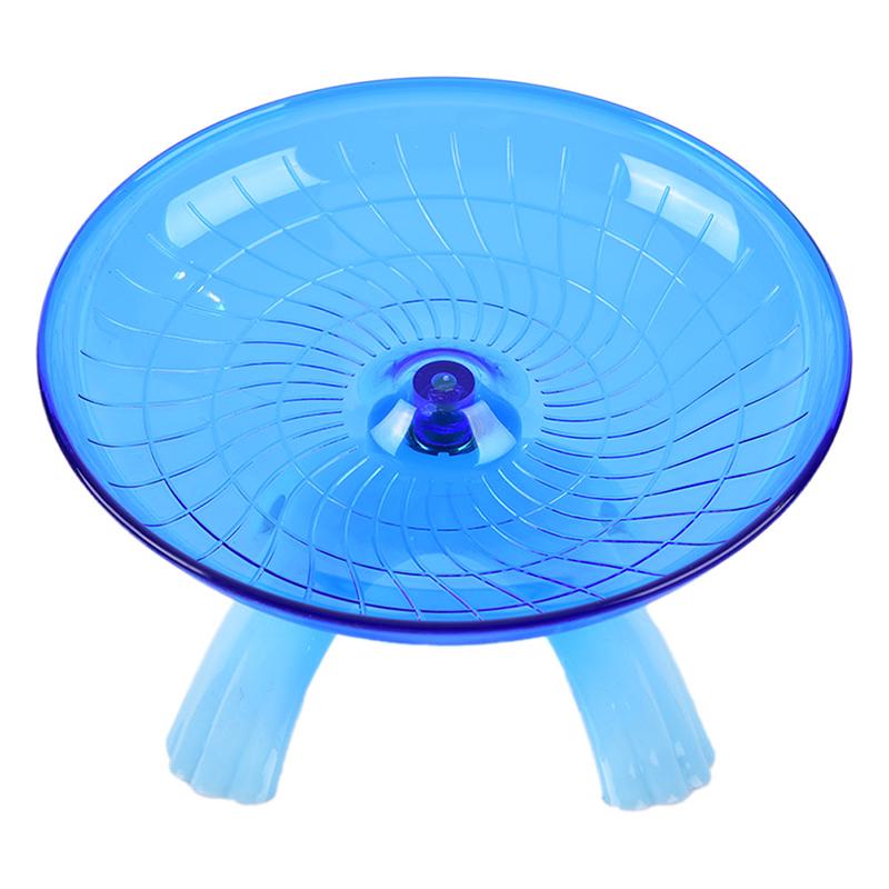 Pet Hamster Flying Saucer Exercise Wheel Hamster Mouse Running Disc синий